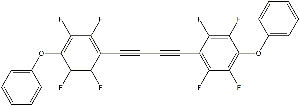 1,4-Bis(4-phenoxy-2,3,5,6-tetrafluorophenyl)-1,3-butadiyne,,结构式