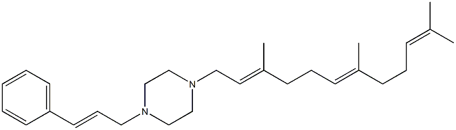 1-(3-Phenylallyl)-4-[(2E,6E)-3,7,11-trimethyl-2,6,10-dodecatrienyl]piperazine|