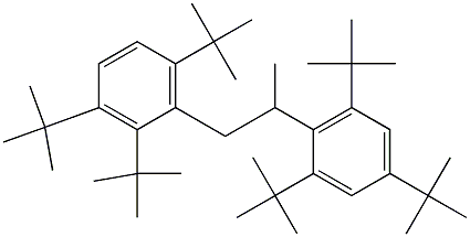 1-(2,3,6-トリ-tert-ブチルフェニル)-2-(2,4,6-トリ-tert-ブチルフェニル)プロパン 化学構造式