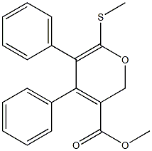 4,5-Diphenyl-6-(methylthio)-2H-pyran-3-carboxylic acid methyl ester|