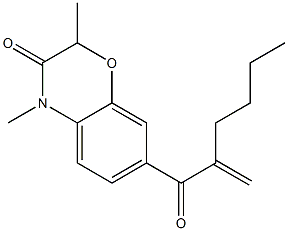 2,4-Dimethyl-7-(2-butylacryloyl)-4H-1,4-benzoxazin-3(2H)-one