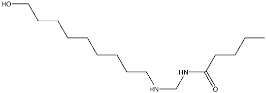 N-[[(9-Hydroxynonyl)amino]methyl]valeramide Structure