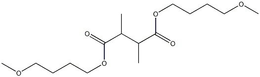 Butane-2,3-dicarboxylic acid bis(4-methoxybutyl) ester Structure