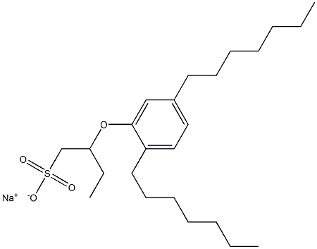 2-(2,5-Diheptylphenoxy)butane-1-sulfonic acid sodium salt