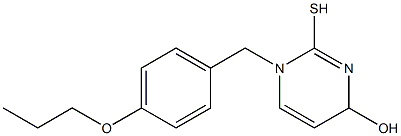 1,4-Dihydro-2-mercapto-1-(4-propoxybenzyl)pyrimidin-4-ol 结构式