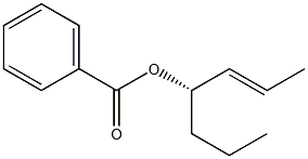 [2E,4S,(+)]-2-Heptene-4-ol benzoate Struktur