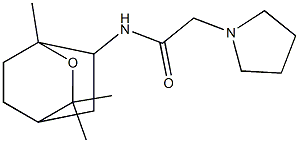 N-(1,8-Epoxy-p-menthan-2-yl)-1-pyrrolidineacetamide,,结构式