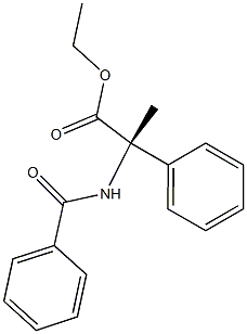 (2S)-2-Phenyl-2-(benzoylamino)propionic acid ethyl ester Structure