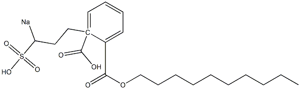 Phthalic acid 1-decyl 2-(3-sodiosulfopropyl) ester Struktur