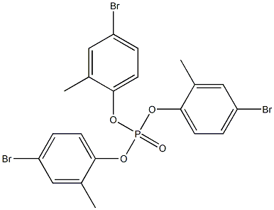 Phosphoric acid tris(4-bromo-2-methylphenyl) ester Structure