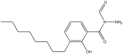 3-Octylsalicylic acid N-formyl hydrazide