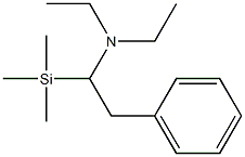 N,N-ジエチル-1-(トリメチルシリル)2-フェニルエチルアミン 化学構造式