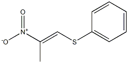 (E)-1-(Phenylthio)-2-nitro-1-propene Structure