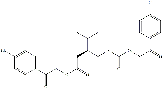 [S,(-)]-3-Isopropylhexanedioic acid bis[2-(p-chlorophenyl)-2-oxoethyl] ester