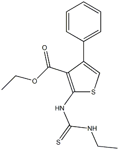  2-(3-Ethylthioureido)-4-phenylthiophene-3-carboxylic acid ethyl ester