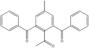 2-Acetyl-1,3-dibenzoyl-5-methylbenzene Structure