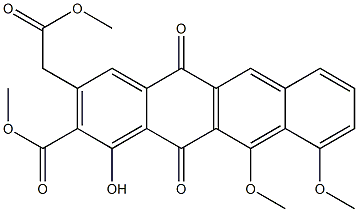 10,11-Dimethoxy-1-hydroxy-2-(methoxycarbonyl)-3-[(methoxycarbonyl)methyl]-5,12-naphthacenedione