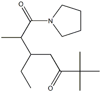  1-(1-Pyrrolidinyl)-3-ethyl-2,6,6-trimethyl-1,5-heptanedione