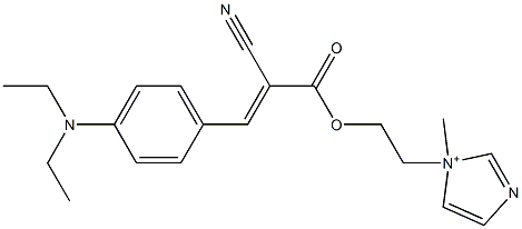 1-[2-[[2-Cyano-3-[4-(diethylamino)phenyl]-1-oxo-2-propenyl]oxy]ethyl]-1-methyl-1H-imidazol-1-ium