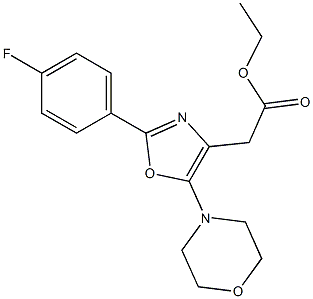 2-(4-Fluorophenyl)-5-morpholinooxazole-4-acetic acid ethyl ester