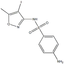 4-Amino-N-(4-iodo-5-methyl-3-isoxazolyl)benzenesulfonamide Structure