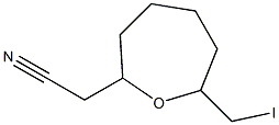 7-(Iodomethyl)oxepane-2-acetonitrile Struktur