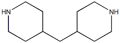 4,4'-Methylenedipiperidine Structure