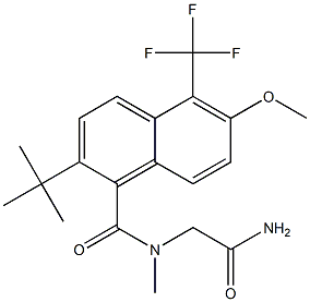  2-[N-[[2-tert-Butyl-6-methoxy-5-trifluoromethyl-1-naphthalenyl]carbonyl]-N-methylamino]acetamide