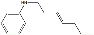 N-(3-Heptenyl)aniline Structure