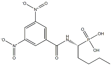 3,5-ジニトロ-N-[(1R)-1-ホスホノペンチル]ベンズアミド 化学構造式