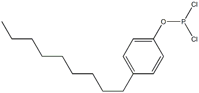 Dichloro(p-nonylphenoxy)phosphine Struktur