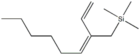 (3E)-3-[(Trimethylsilyl)methyl]-1,3-nonadiene,,结构式