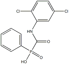 [(2,5-Dichlorophenyl)aminocarbonyl]phenylphosphinic acid 结构式
