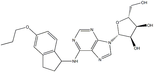 N-[[2,3-Dihydro-5-propyloxy-1H-inden]-1-yl]adenosine