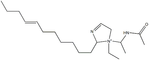 1-[1-(Acetylamino)ethyl]-1-ethyl-2-(7-undecenyl)-3-imidazoline-1-ium,,结构式