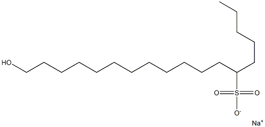 18-Hydroxyoctadecane-6-sulfonic acid sodium salt|