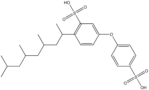 6-(1,3,5,7-Tetramethyloctyl)-[3,4'-oxybisbenzenesulfonic acid] Structure