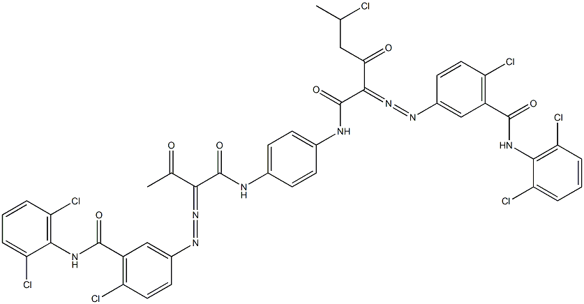 3,3'-[2-(1-Chloroethyl)-1,4-phenylenebis[iminocarbonyl(acetylmethylene)azo]]bis[N-(2,6-dichlorophenyl)-6-chlorobenzamide]|