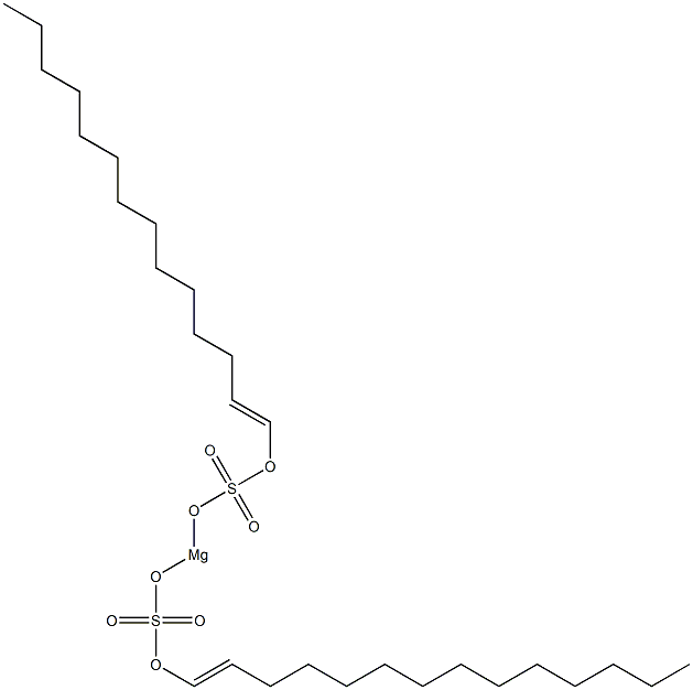 ビス[(1-テトラデセニル)オキシスルホニルオキシ]マグネシウム 化学構造式