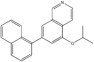 5-(Isopropyloxy)-7-(1-naphtyl)isoquinoline Struktur