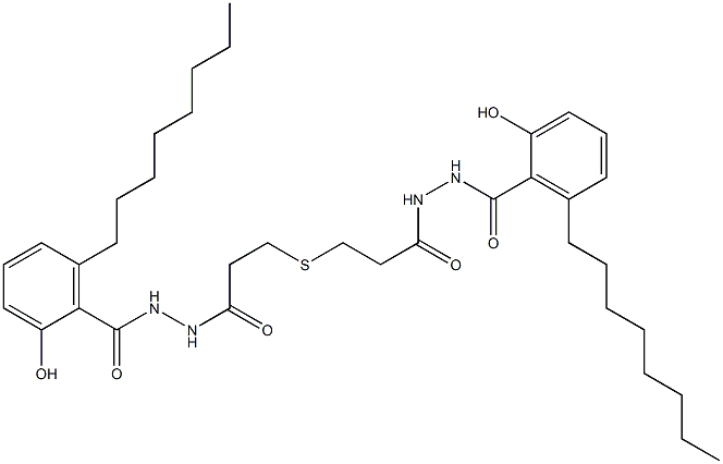 3,3'-Thiodi[propionic acid N'-(6-octylsalicyloyl) hydrazide]