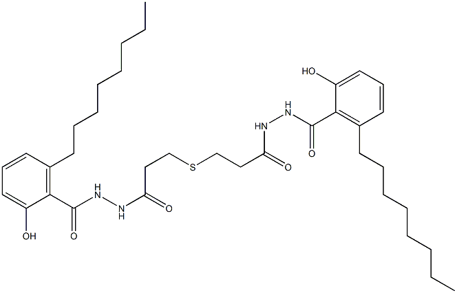  3,3'-Thiodi[propionic acid N'-(6-octylsalicyloyl) hydrazide]