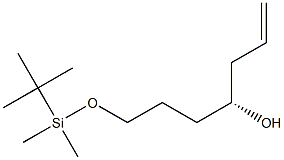 (R)-1-[(tert-Butyldimethylsilyl)oxy]-4-hydroxy-6-heptene,,结构式