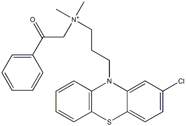 3-(2-Chloro-10H-phenothiazin-10-yl)-N-phenacyl-N,N-dimethyl-1-propanaminium