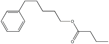 ブタン酸5-フェニルペンチル 化学構造式