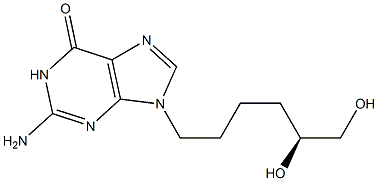 2-Amino-9-[(5S)-5,6-dihydroxyhexyl]-1,9-dihydro-6H-purin-6-one