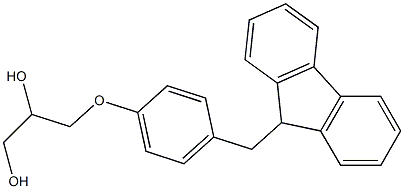 3-[p-(9H-Fluoren-9-ylmethyl)phenoxy]-1,2-propanediol,,结构式
