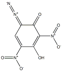 6-Diazo-3-hydroxy-2,4-dinitro-2,4-cyclohexadien-1-one Structure