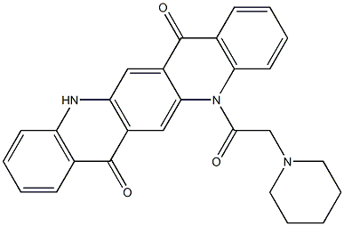 5,12-Dihydro-5-(piperidinomethylcarbonyl)quino[2,3-b]acridine-7,14-dione