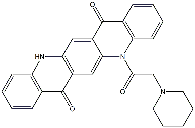  5,12-Dihydro-5-(piperidinomethylcarbonyl)quino[2,3-b]acridine-7,14-dione